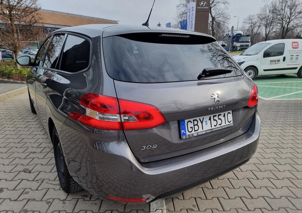 Peugeot 308 cena 49900 przebieg: 139957, rok produkcji 2019 z Radom małe 379